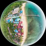 Stunning Aerial View of Kampung Paya, Tioman Island